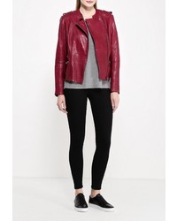 Женская темно-красная куртка от Naf Naf