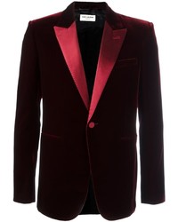 Мужская темно-красная куртка от Saint Laurent