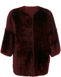 Женская темно-красная куртка от Yves Salomon