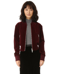 Темно-красная легкая куртка