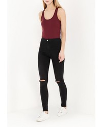 Женская темно-красная майка от Jennyfer