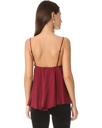 Женская темно-красная майка от Milly