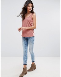 Женская темно-красная майка от Only