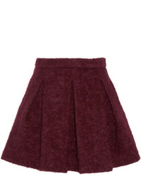 Темно-красная мини-юбка со складками от Karl Lagerfeld