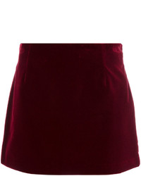 Темно-красная мини-юбка от RED Valentino