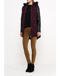 Женская темно-красная парка от Brave Soul