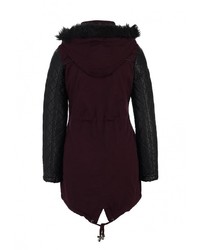 Женская темно-красная парка от Brave Soul