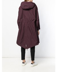 Женская темно-красная парка от Isabel Marant Etoile