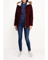 Женская темно-красная парка от SPRINGFIELD