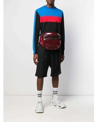 Мужская темно-красная поясная сумка от N°21