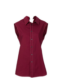 Женская темно-красная рубашка без рукавов от Marni