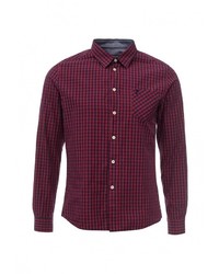 Мужская темно-красная рубашка с длинным рукавом от Frank NY