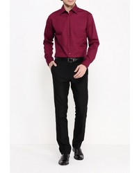 Мужская темно-красная рубашка с длинным рукавом от GREG