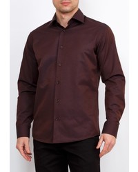 Мужская темно-красная рубашка с длинным рукавом от GREG