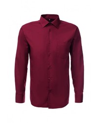 Мужская темно-красная рубашка с длинным рукавом от GREG