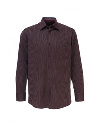 Мужская темно-красная рубашка с длинным рукавом от GREG