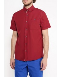 Мужская темно-красная рубашка с коротким рукавом от Modis