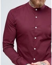 Мужская темно-красная рубашка от Asos