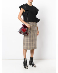 Темно-красная сумка-мешок от Les Petits Joueurs