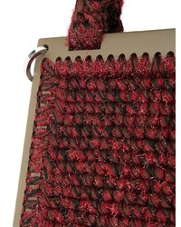 Темно-красная сумка через плечо из плотной ткани от 711