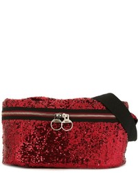 Темно-красная сумка через плечо от MM6 MAISON MARGIELA
