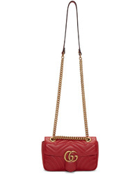 Женская темно-красная сумка от Gucci