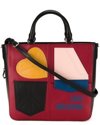 Женская темно-красная сумка от Love Moschino