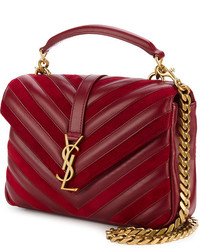 Женская темно-красная сумка от Saint Laurent