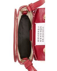 Женская темно-красная сумка от Maison Margiela
