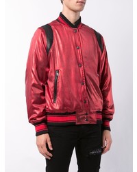 Мужская темно-красная университетская куртка от Amiri