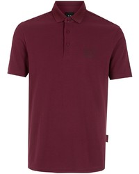 Мужская темно-красная футболка-поло от Armani Exchange