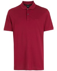 Мужская темно-красная футболка-поло от BOSS