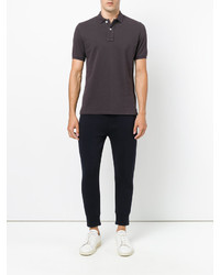 Мужская темно-красная футболка-поло от Eleventy