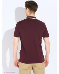 Мужская темно-красная футболка-поло от Fred Perry