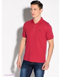 Мужская темно-красная футболка-поло от Greg Horman