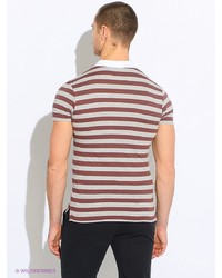 Мужская темно-красная футболка-поло от Oodji