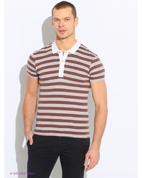 Мужская темно-красная футболка-поло от Oodji