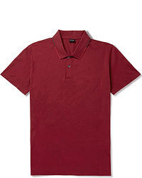 Мужская темно-красная футболка-поло от Paul Smith