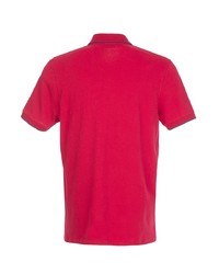 Мужская темно-красная футболка-поло от Pre End