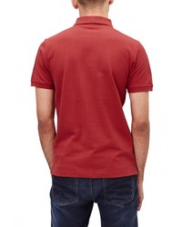 Мужская темно-красная футболка-поло от s.Oliver
