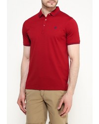 Мужская темно-красная футболка-поло от Tom Farr