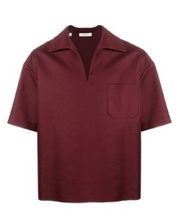 Мужская темно-красная футболка-поло от Valentino