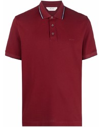 Мужская темно-красная футболка-поло от Z Zegna