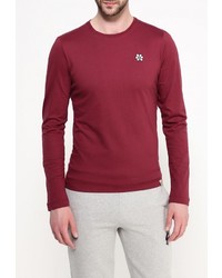 Мужская темно-красная футболка с длинным рукавом от Guru