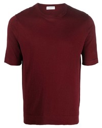 Мужская темно-красная футболка с круглым вырезом от Ballantyne