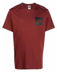 Мужская темно-красная футболка с круглым вырезом от The North Face