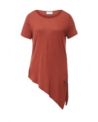 Женская темно-красная футболка с круглым вырезом от Vero Moda