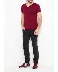 Мужская темно-красная футболка от Aarhon