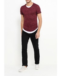 Мужская темно-красная футболка от Aarhon