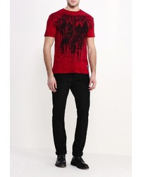 Мужская темно-красная футболка от Affliction